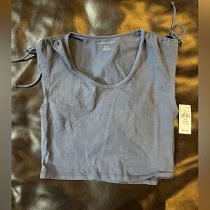 American Eagle Outfitters Deep Blue Tee